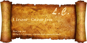 Linzer Cezarina névjegykártya