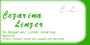 cezarina linzer business card